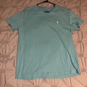 Teal polo t shirt